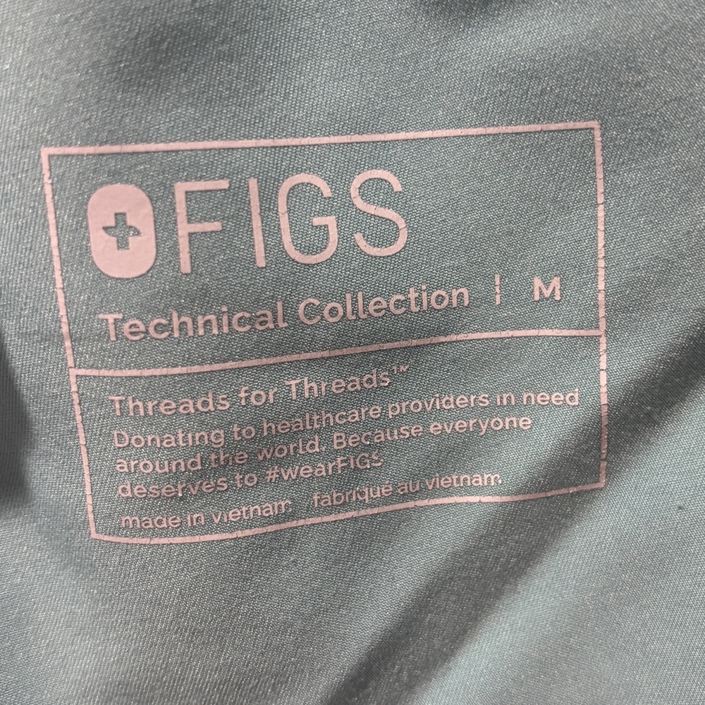 Figs Kade Cargo Womens Size M Scrub Pants Teal STYLE#: T21004 - Picture 8 of 8